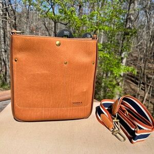 Shinola crossbody bag, used twice, beautiful, slouchy leather.